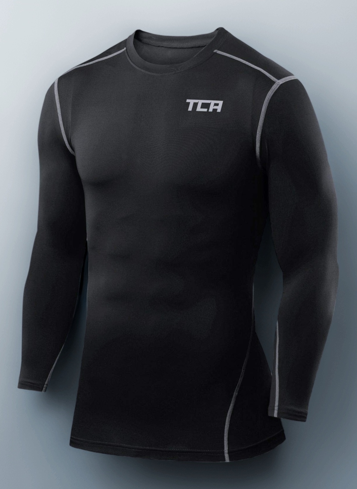 TCA Men and Boys' Long Sleeve Compression Shirt, Athletic Workout Sports Undershirt Base Layer Top