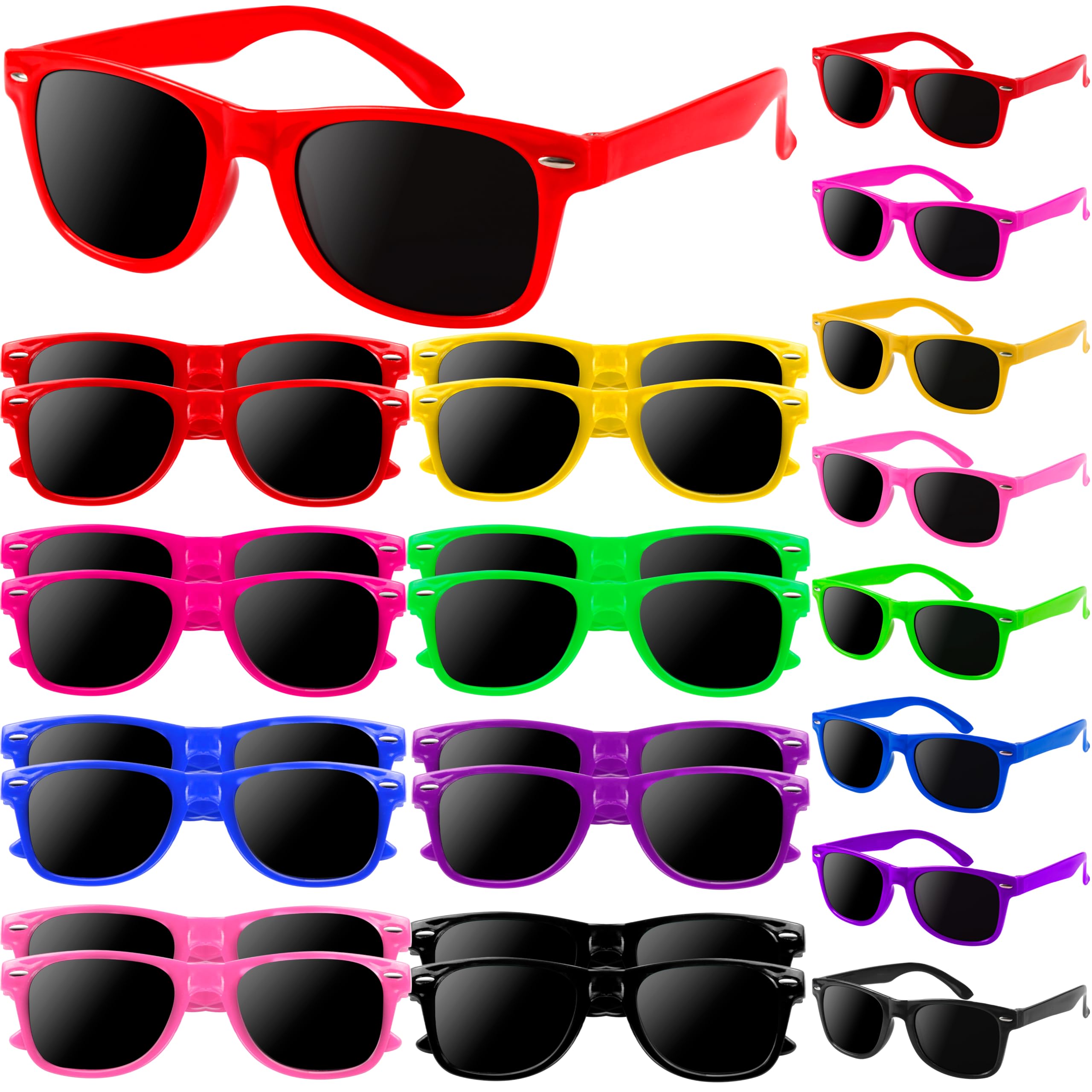 OCTERIC Kids Sunglasses Bulk, Neon UV400