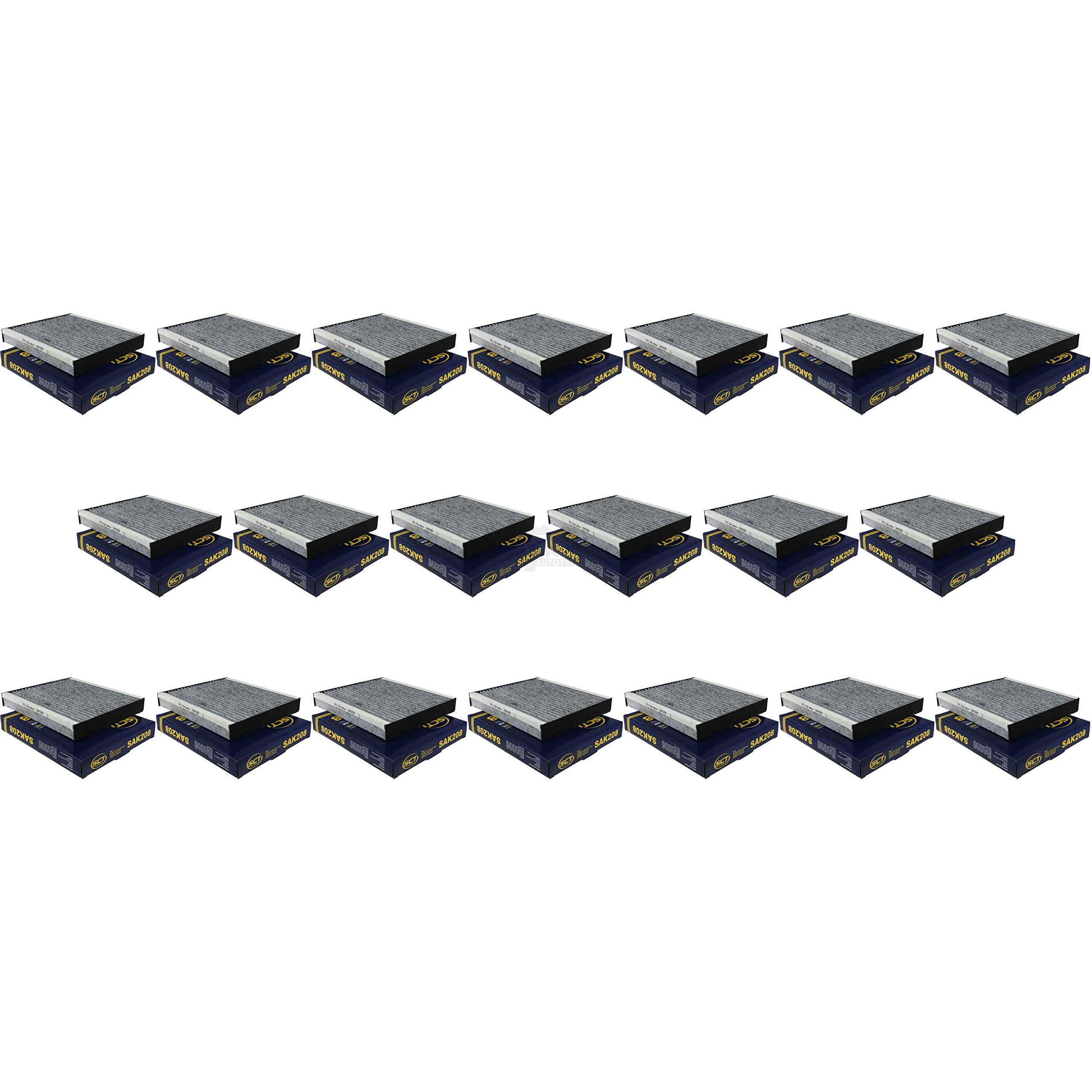 QR-Parts Set 85581029 SAK 208 20 filtros originales SCT para habitáculo, filtro de polen