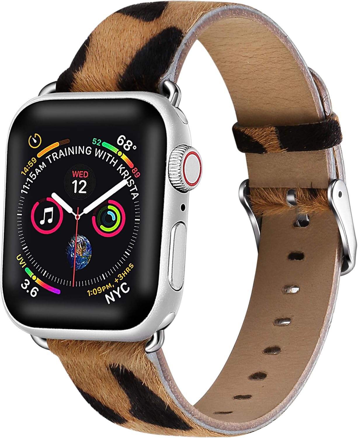Amazon.com: Compatible with Apple Watch Band, Libra Gemini Pony Hair  Leather Replacement Band Compatible with Apple Watch Series 6/5/4/3/2/1  (42mm/44mm) : Cell Phones \u0026 Accessories