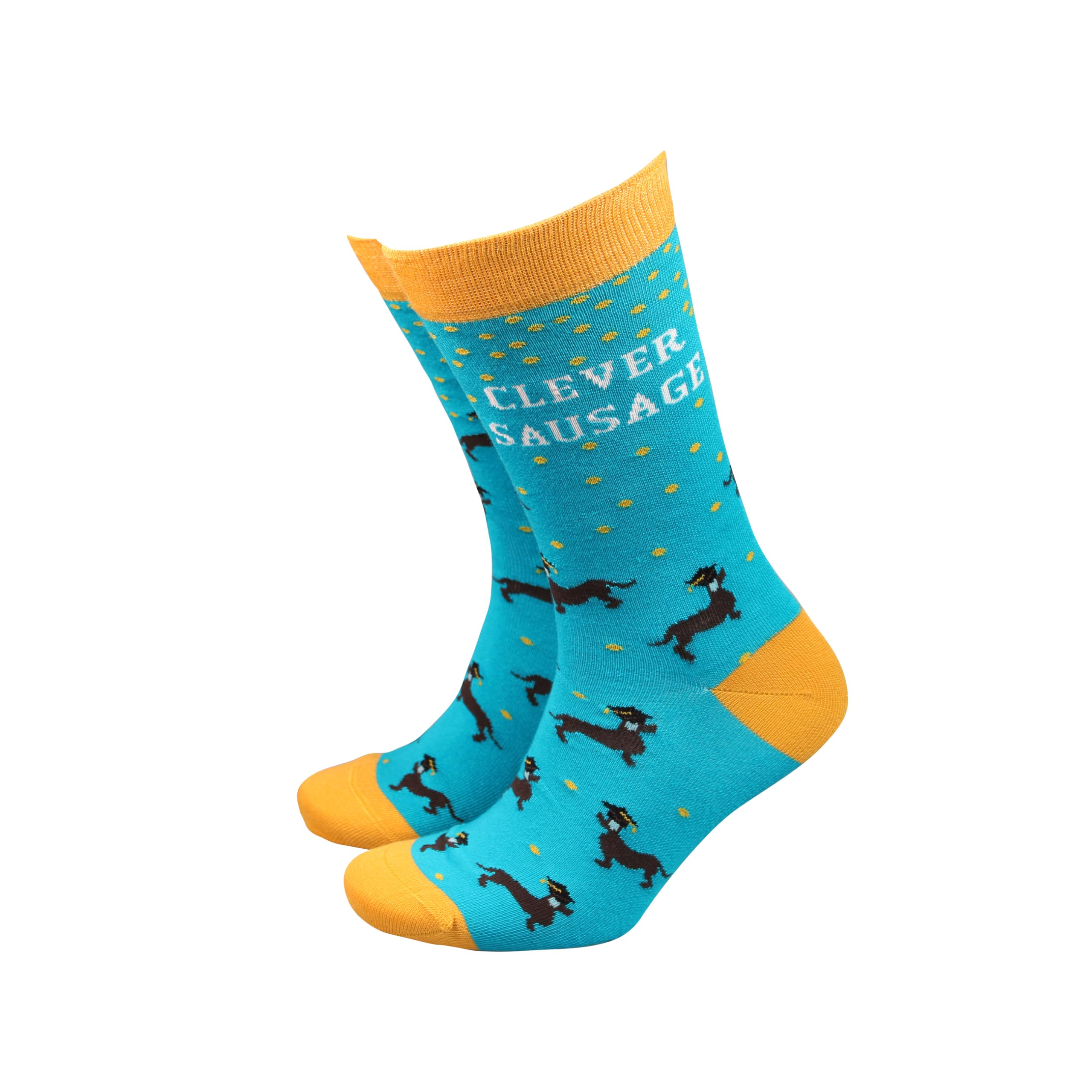 Smiling Faces MAKING SMILES SINCE 2001 Sock Therapy Bamboo Socks For Men - Fun, Novelty Socks - Clever sausage