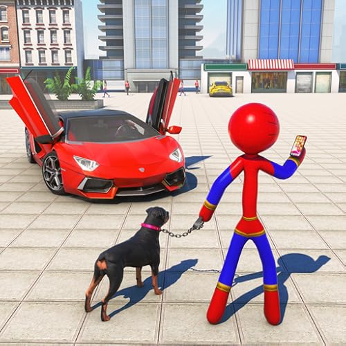 Flying Rope Hero: Superhero Games, Spider Rope Hero Games: Spider Fighting Game, Spider Superhero Ga