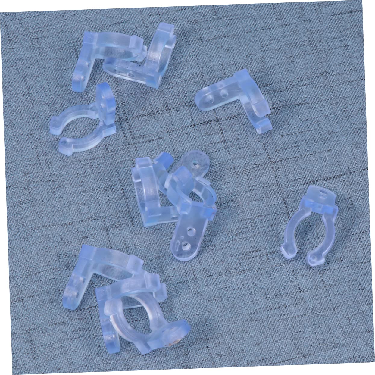 Unomor Led Rope Light Clips Holder 40 Pack Mounting Clips for Round Rope Lights Adhesive for Cables Wedding Decor