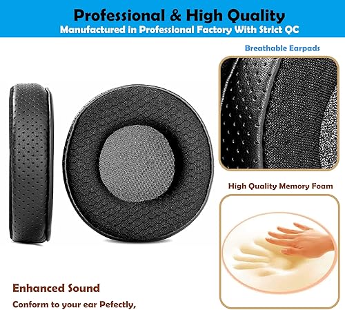 Miniatura 3 de DowiTech Almohadillas de repuesto transpirables para auriculares compatibles con Aiaiai TMA-1 TMA1 TMA-2 TMA2 Auriculares