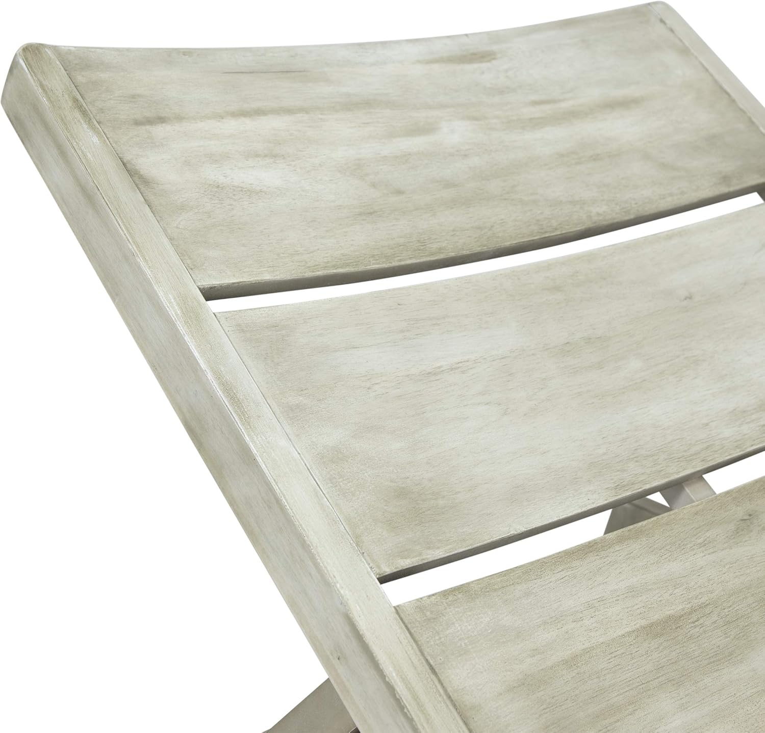 Great Deal Furniture Lillian Outdoor Wood and Iron Chaise Lounge, Light Gray and Gray, (309811)