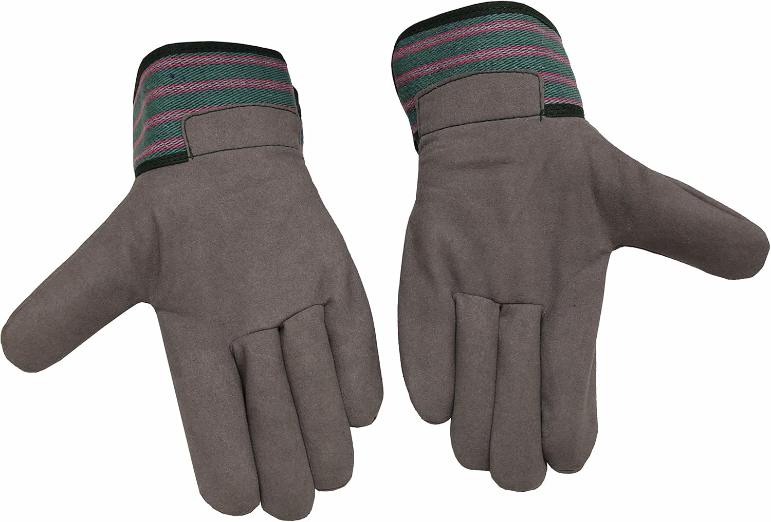 Promo 40% OFF G & F 5009L JustForKids Synthetic Leather Kids Garden Gloves, Kids Work Gloves, Grey, 7-9 years old