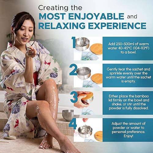 Miniatura 7 de Polvo de gel de masaje Nuru prémium  Bolsa de viaje de 0.18 oz que hace 16.9 fl oz16.9 fl oz  Fabricado en Japón sin parabenos ni glicerina