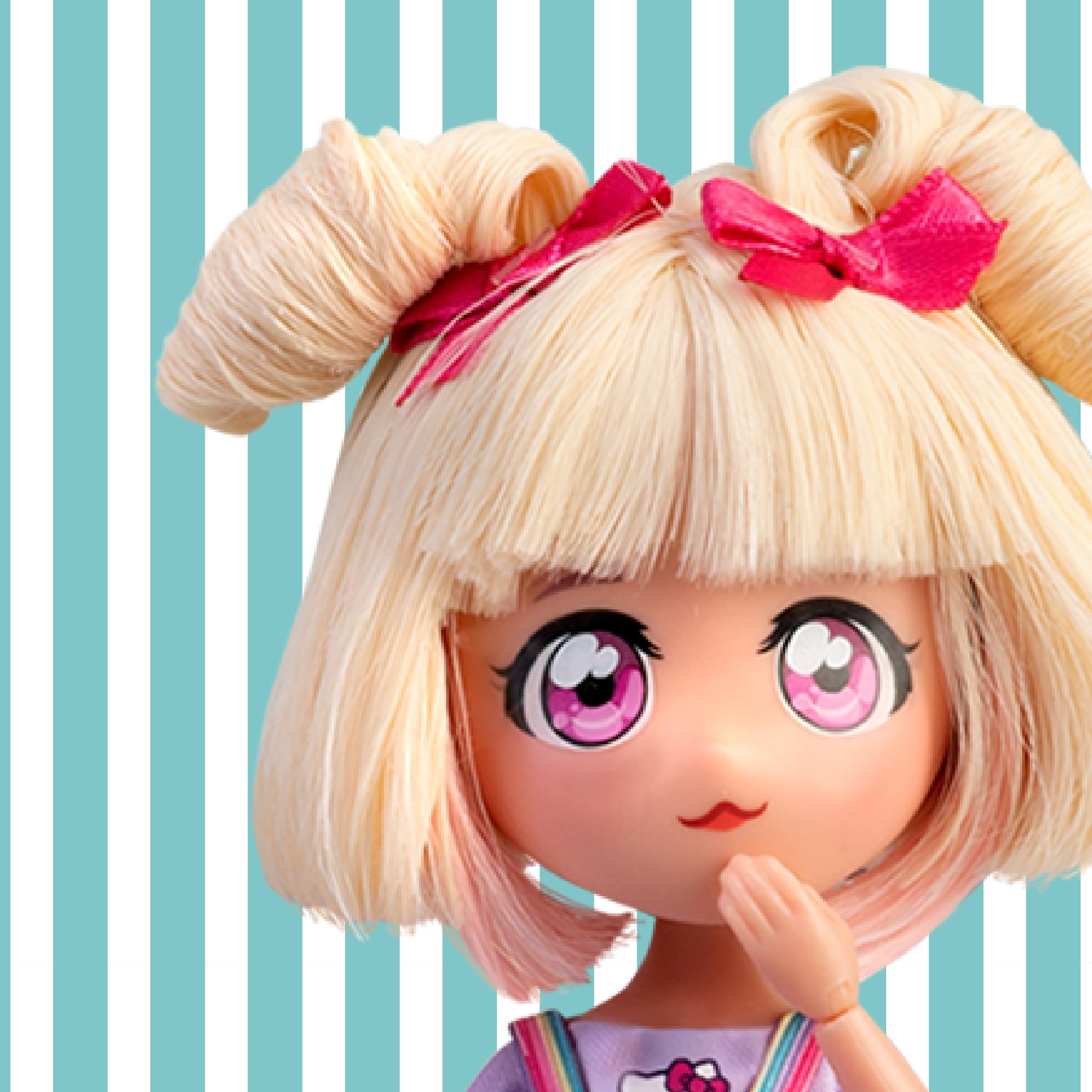 Hello Kitty Official Manga Doll, Blonde Candy Unicorn Edition, Colourful Sanrio Collectible with Unicorn-Inspired Outfit - Image 4