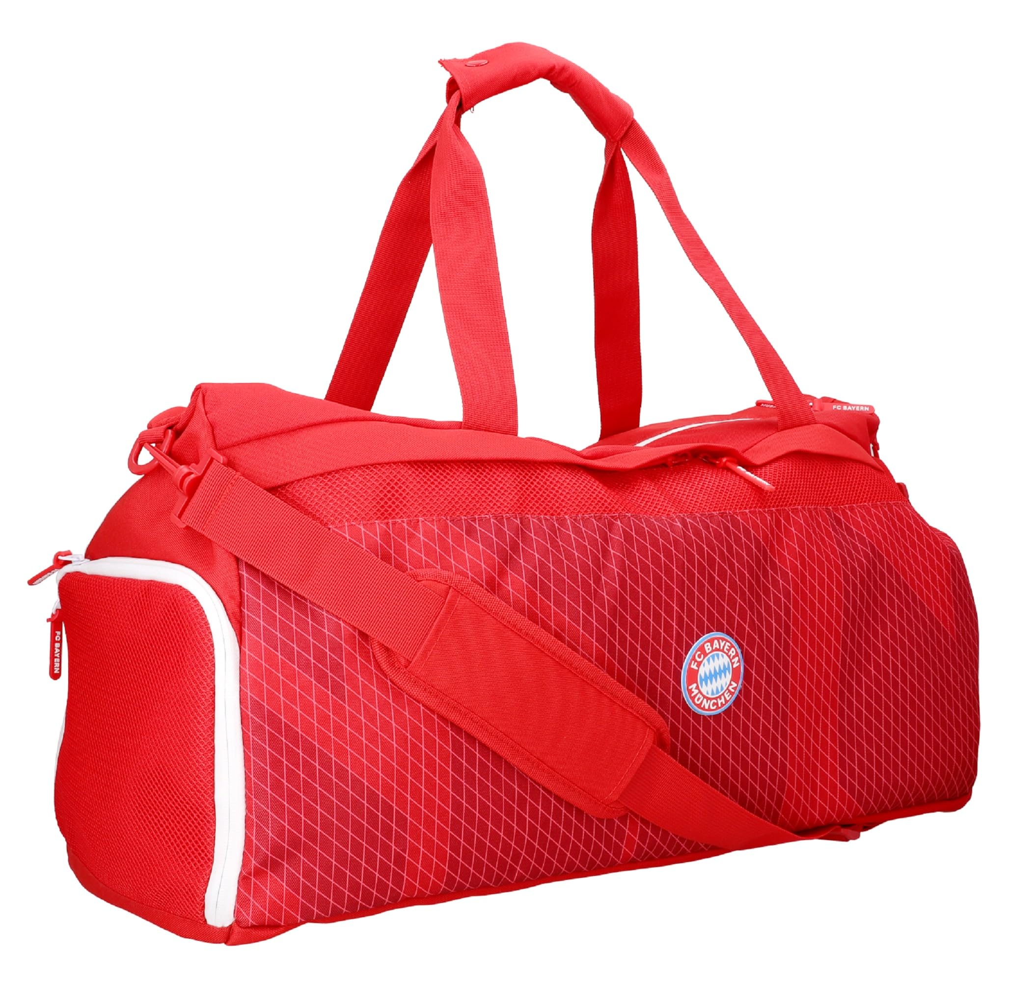 FC Bayern München Sporttasche - Rubber Badge Logo - Rot Tasche | FCB
