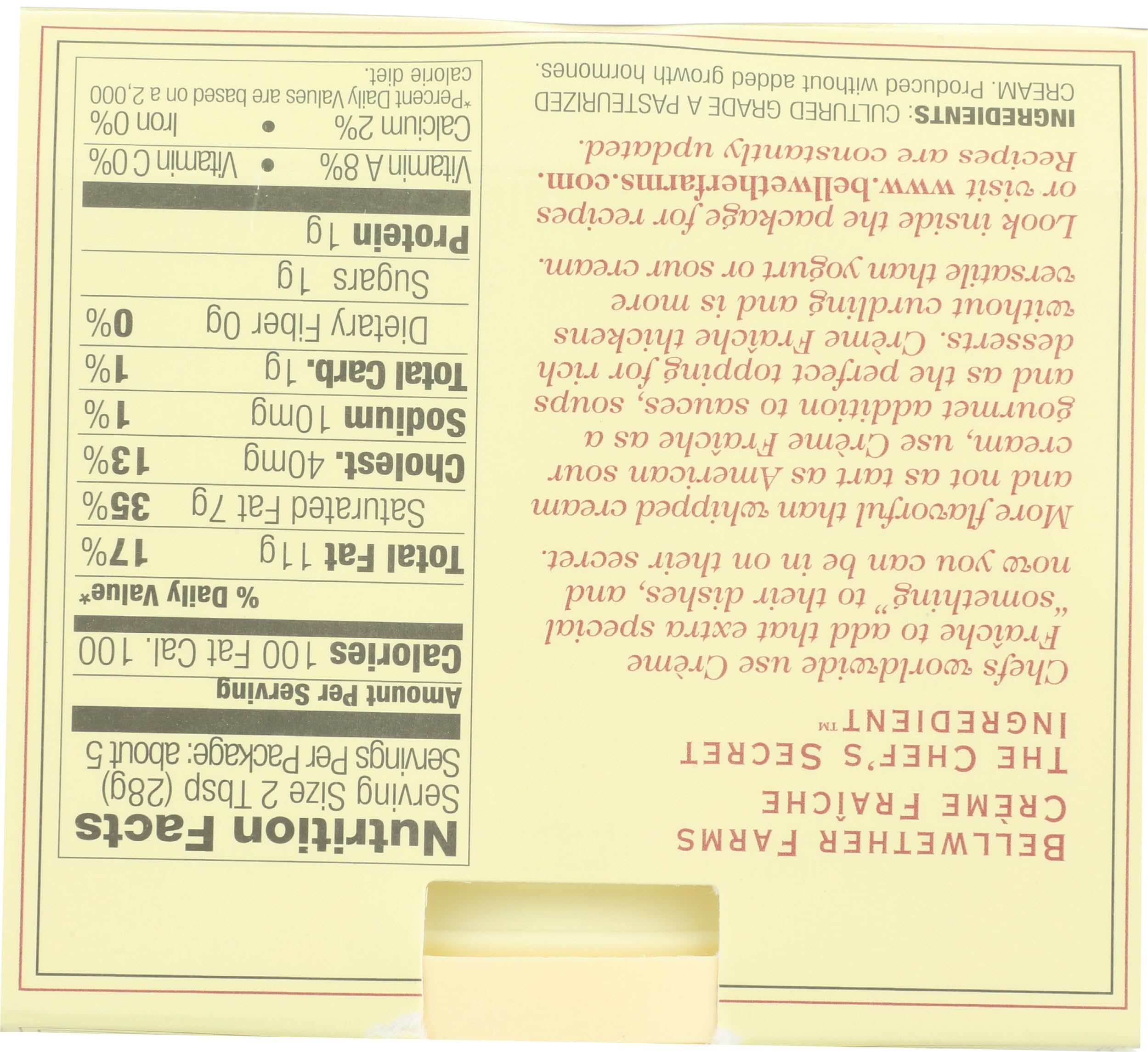 Bellwether Farms Creme Fraiche French Cultured Cream 5 Oz — view 6