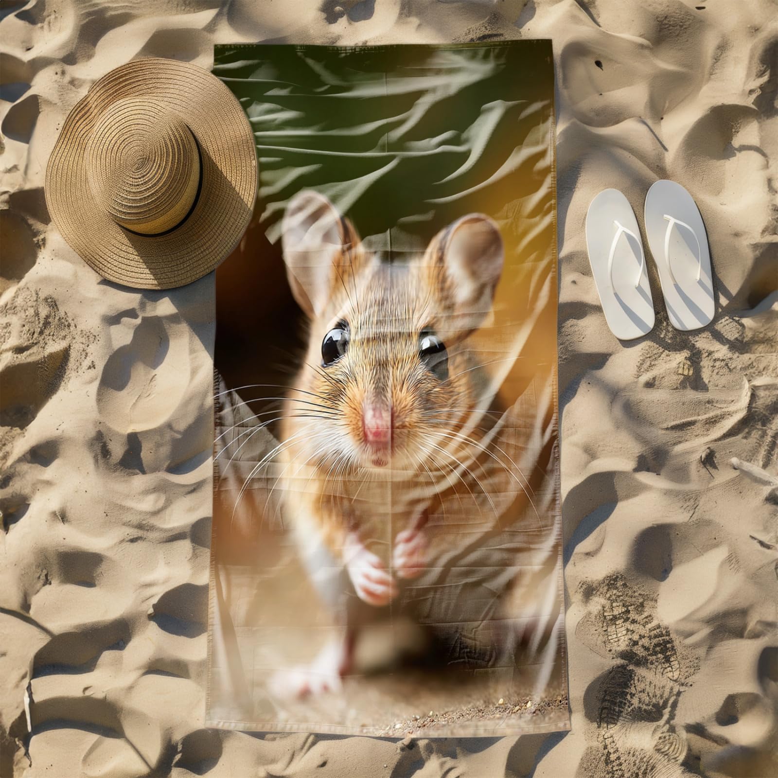 Générique Serviette Microfibre Plage Animaux Bruns Mignons