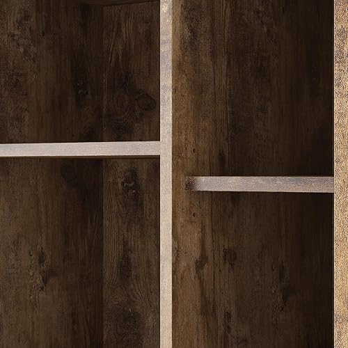 Miniatura 9 de GOSROMS Aparador buffet con almacenamiento, moderno armario de bar de café con estante ajustable y marco metálico, compartimento abierto, para