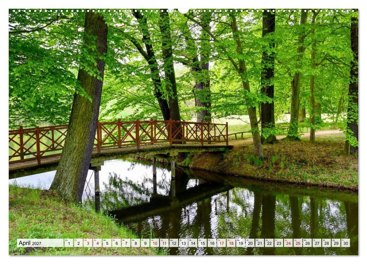 Parks und Wasserlandschaften (Wandkalender 2027 DIN A2 quer), CALVENDO Monatskalender: Der Spreewald bietet einzigartige Landschaften um Ruhe und Entschleunigung zu finden. (CALVENDO Orte)