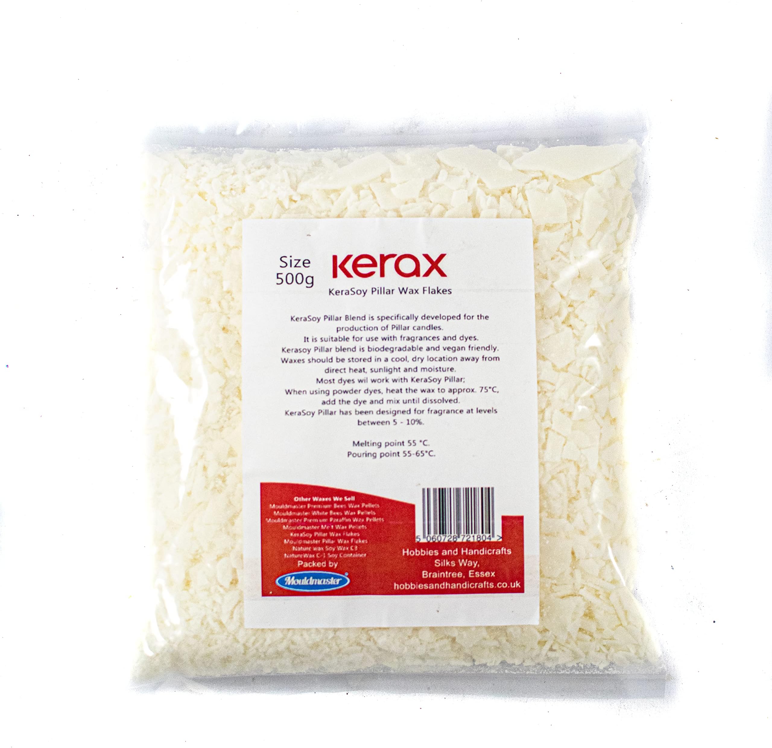500g KeraSoy Pillar Wax Pellets