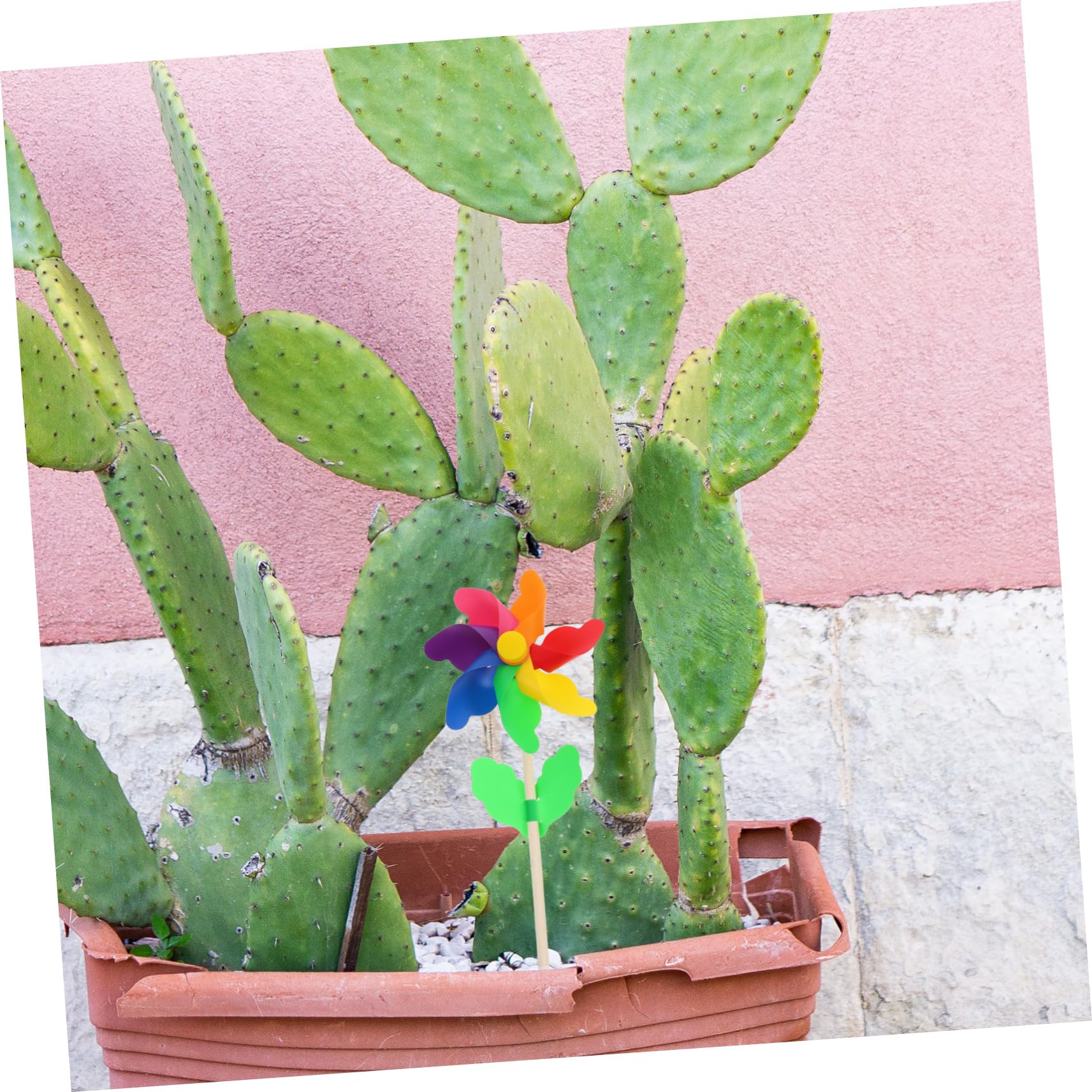 VICASKY Girandole Colorate da Giardino 12 Pezzi in Plastica Leggere e Facili da Tenere per Decorazioni Esterne e Giochi per Bambini