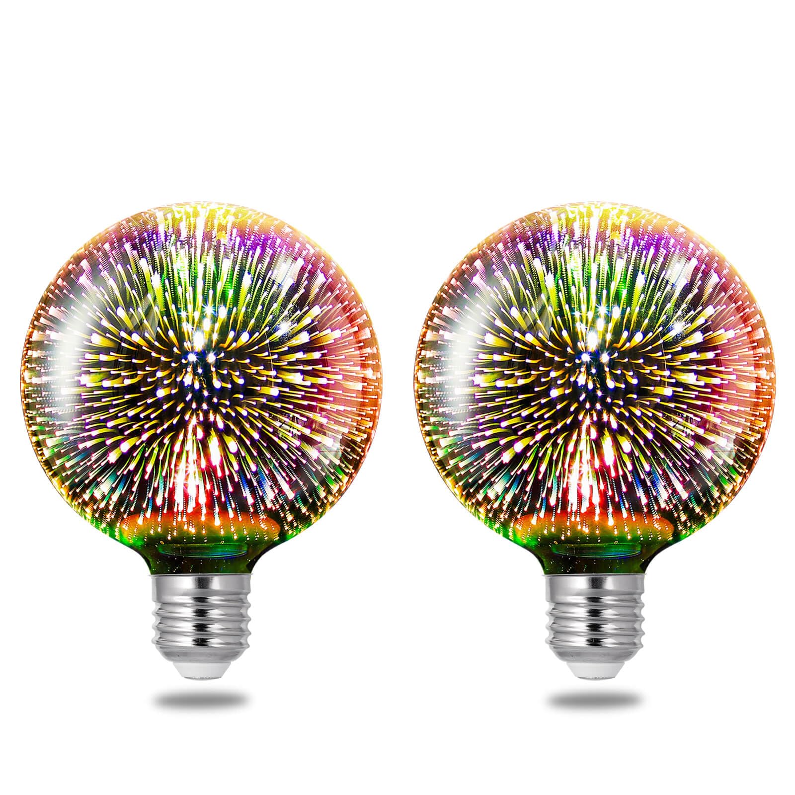 Photo 1 of Porseme G125 LED Firework Bulb, 7W, E26 Base, Warm White