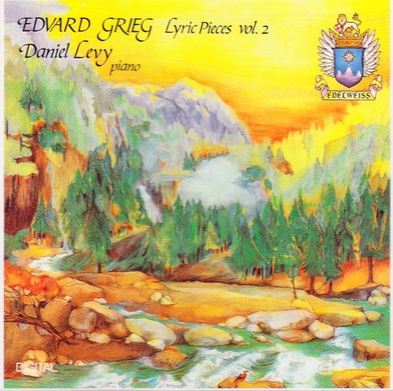Edvard Grieg Lyric Pieces Vol.2 Daniel Levy (Piano) [Audio CD]