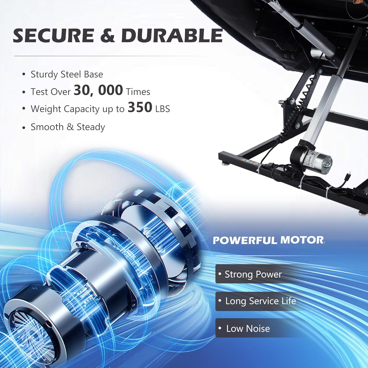 Power Lift Chair with Full-Body Massage and Heat, Electric Recliner Chairs for Adults, Remote Control, Standing Assistance, USB Ports, Stainless Steel Cup Holders, Chenille Grey.