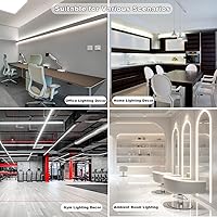 Vista 6 de COB LED Strip Lights 24V CRI 93+16.4ft Flexible & Cuttable Bright White Led Light Strip for Home Office Interior Decoration(Cool White 6000k, Power