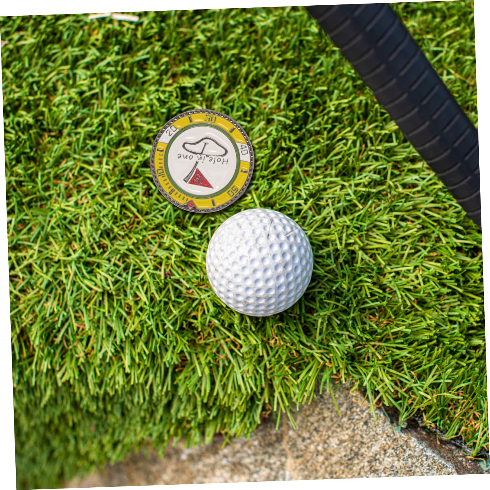 Toyvian Golfball Positionsmarkierer Robustes Werkzeug Kunststoff für Präzise Ballplatzierung für Golfspieler Blau Grün Langlebig und Praktisch