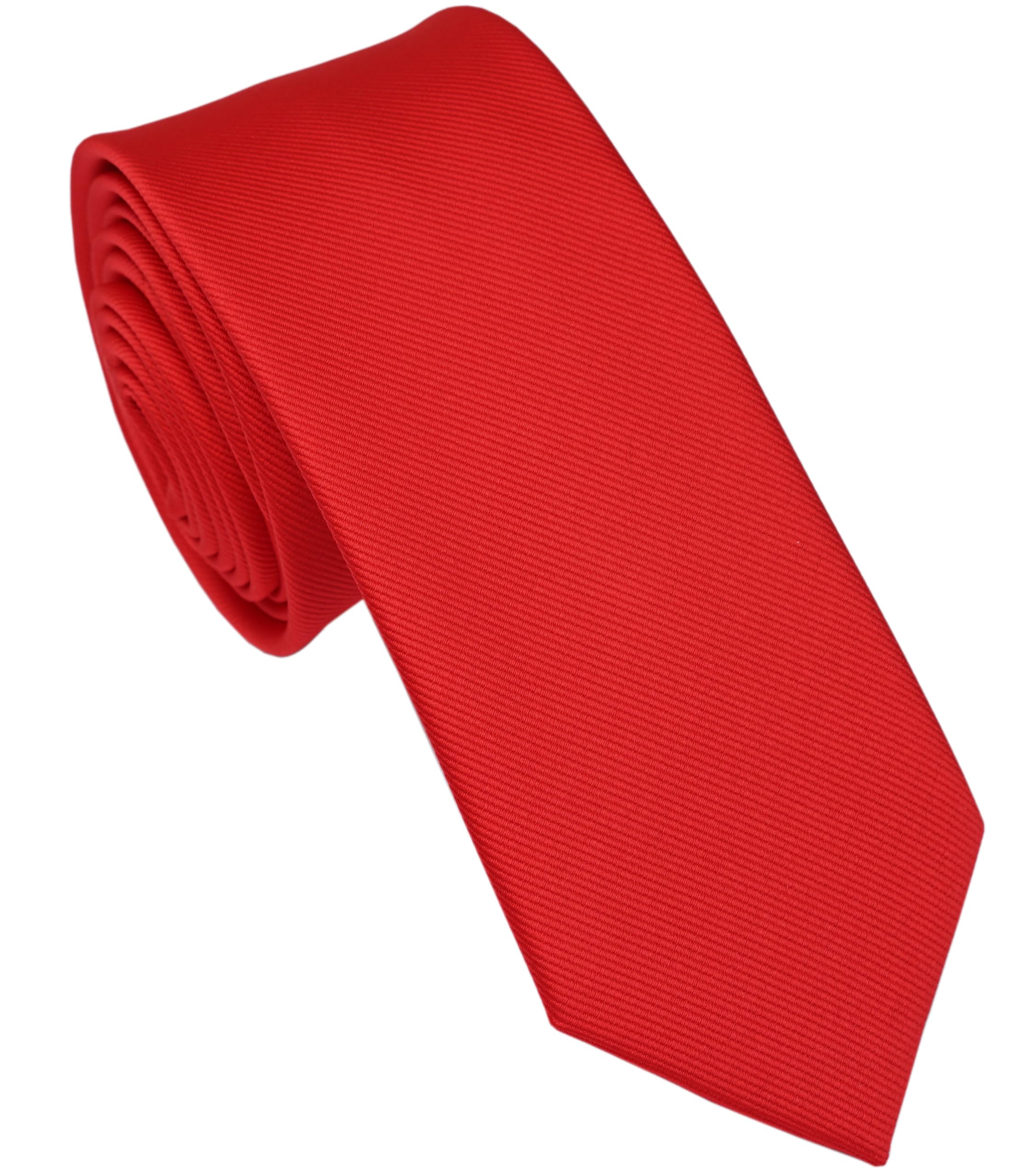 Skinny Ties for Men, 2.5-Inch Slim Neckties, Solid Color Packs