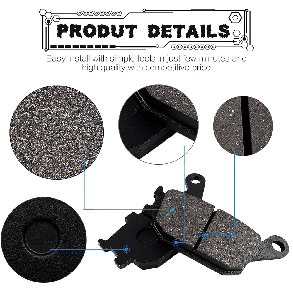 AHL Front And Rear Brake Pads For YAMAHA MTN320 2015