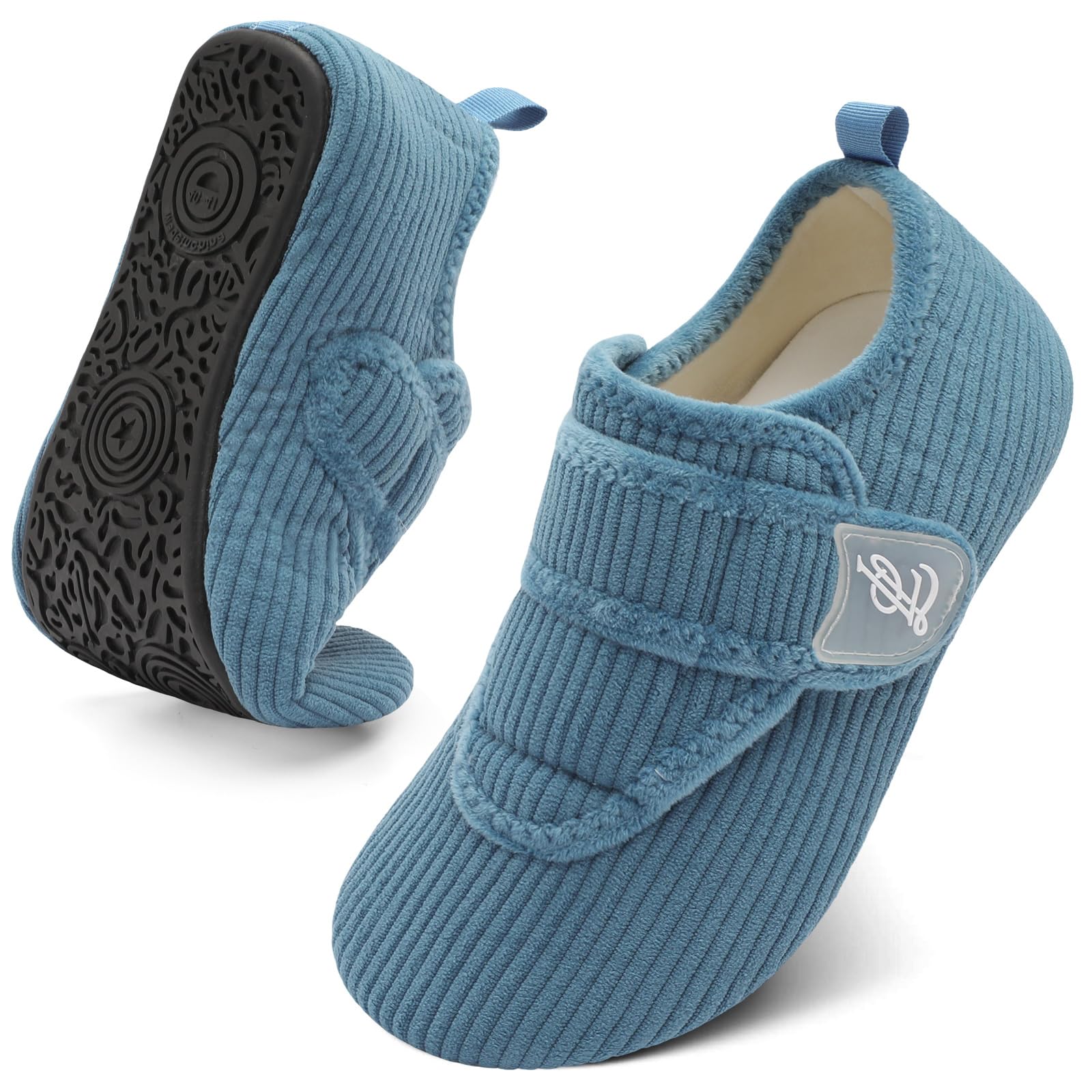 LeIsfIt Slippers for Women Men Soft House Slippers Wide Barefoot House Shoes Non-slip Slip on Slipper Shoes Comfy