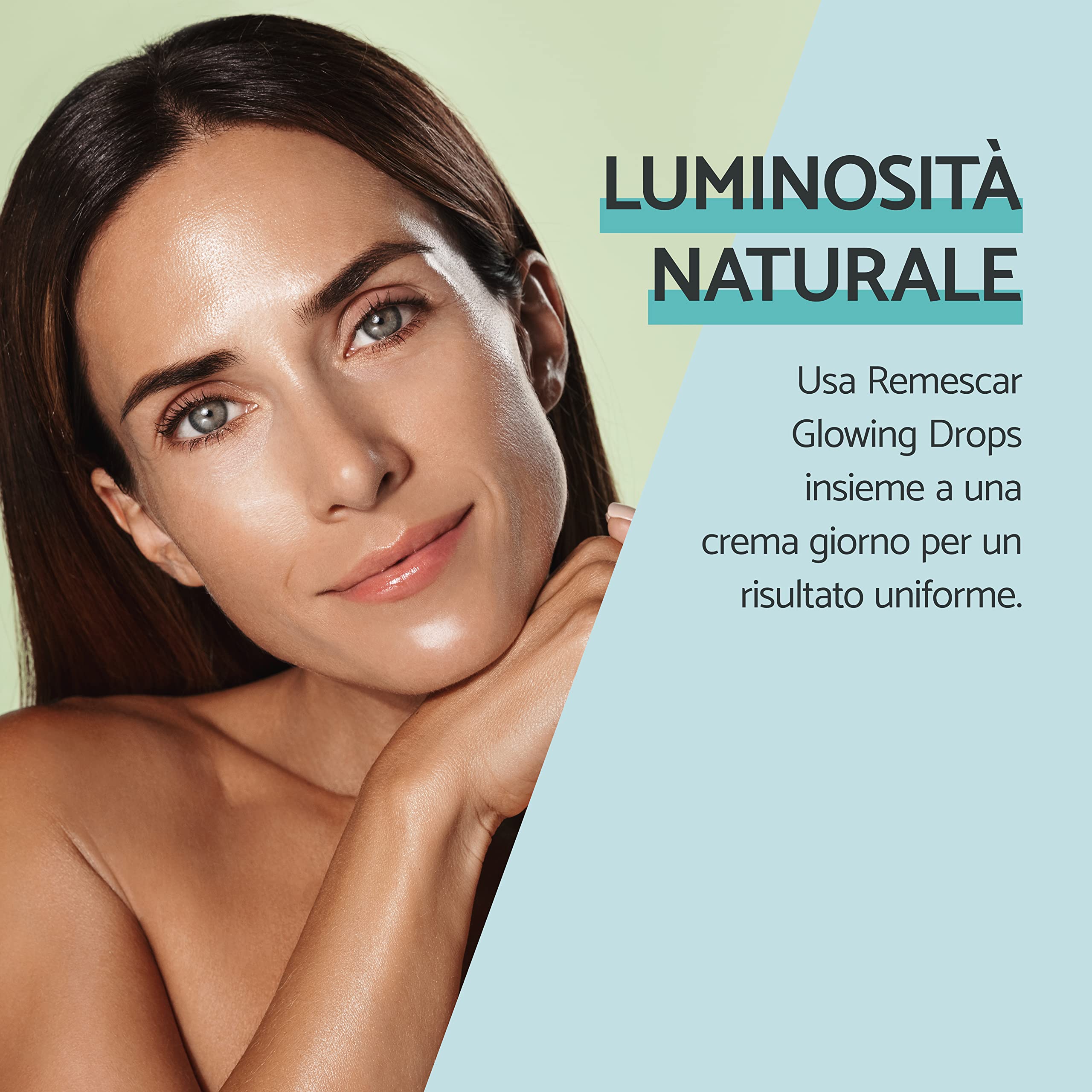 Remescar Glowing Drops 30 ml – Siero Autoabbronzante Viso per Abbronzatura Naturale e Luminosa – Gocce Autoabbronzanti da Aggiungere alla Crema Viso per Pelle Dorata e Uniforme