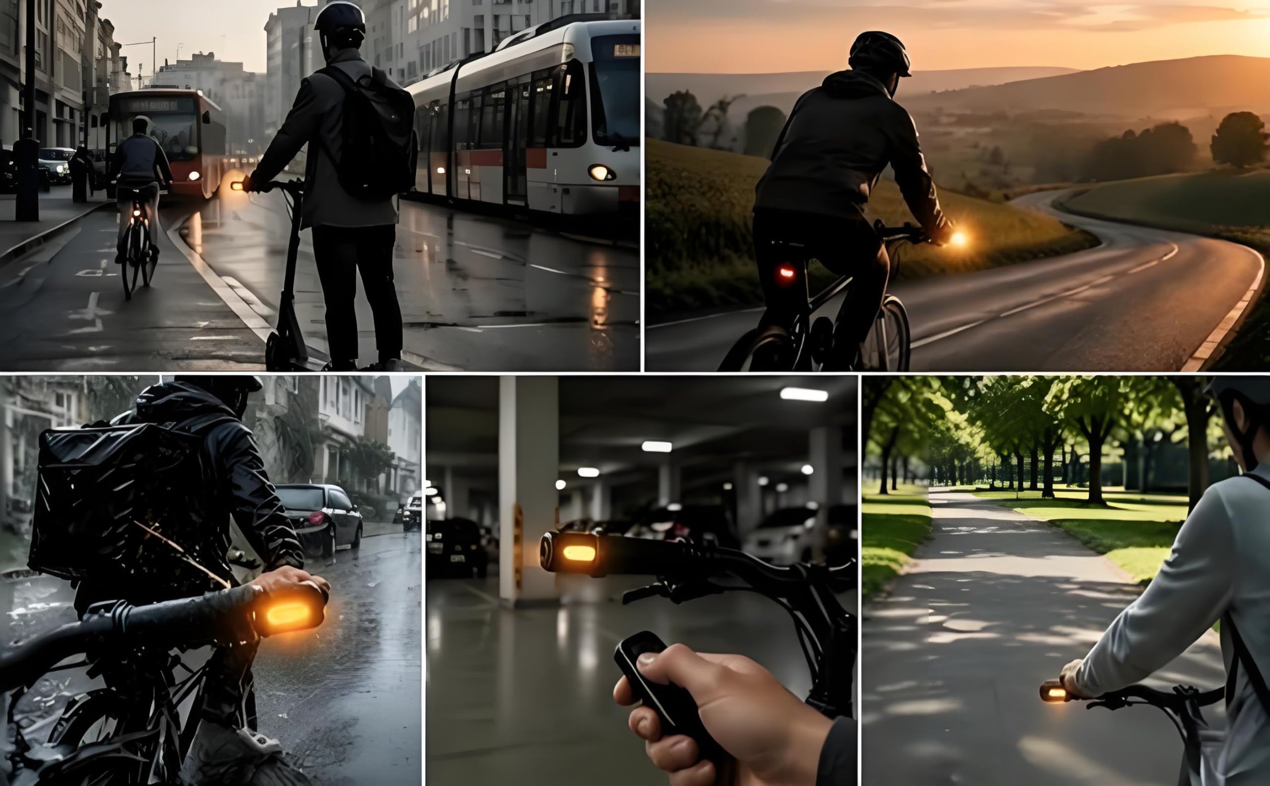 Pour Xiaomi M365/Pro 1s/Pro 2/Mi3 et Max G30/G30d, ensemble de clignotants sans fil pour scooters électriques, clignotants magnétiques de guidon