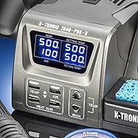 Vista 3 de X-TRONIC 7040-PRO-X • 775 vatios • Estación de soldadura y refundición de aire caliente de pequeño tamaño • Controles digitales de temperatura