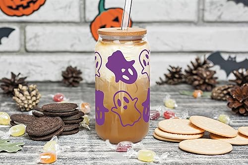 Miniatura 4 de Vasos de Navidad de 18 onzas para café helado de Navidad con tapas y pajitas, regalos de elefante blanco para adultos, vaso colorido de árbol de