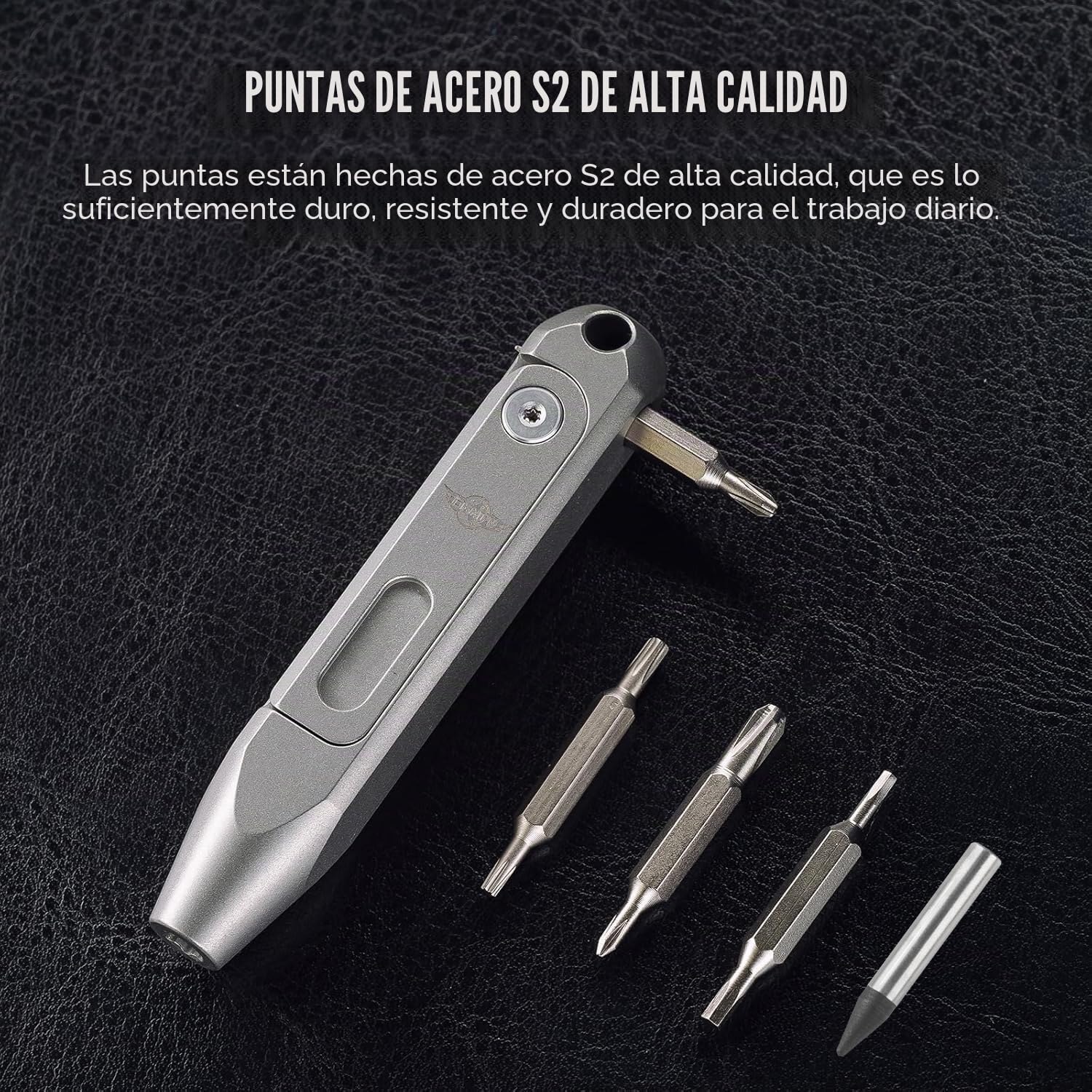OKNIFE Otacle D1 EDC Titanio Multifuncional Destornilladore de Precisión 8 en 1 Destornilladores Juego Profesionales Para Diario, Hogar, Exterior, Mantenimiento