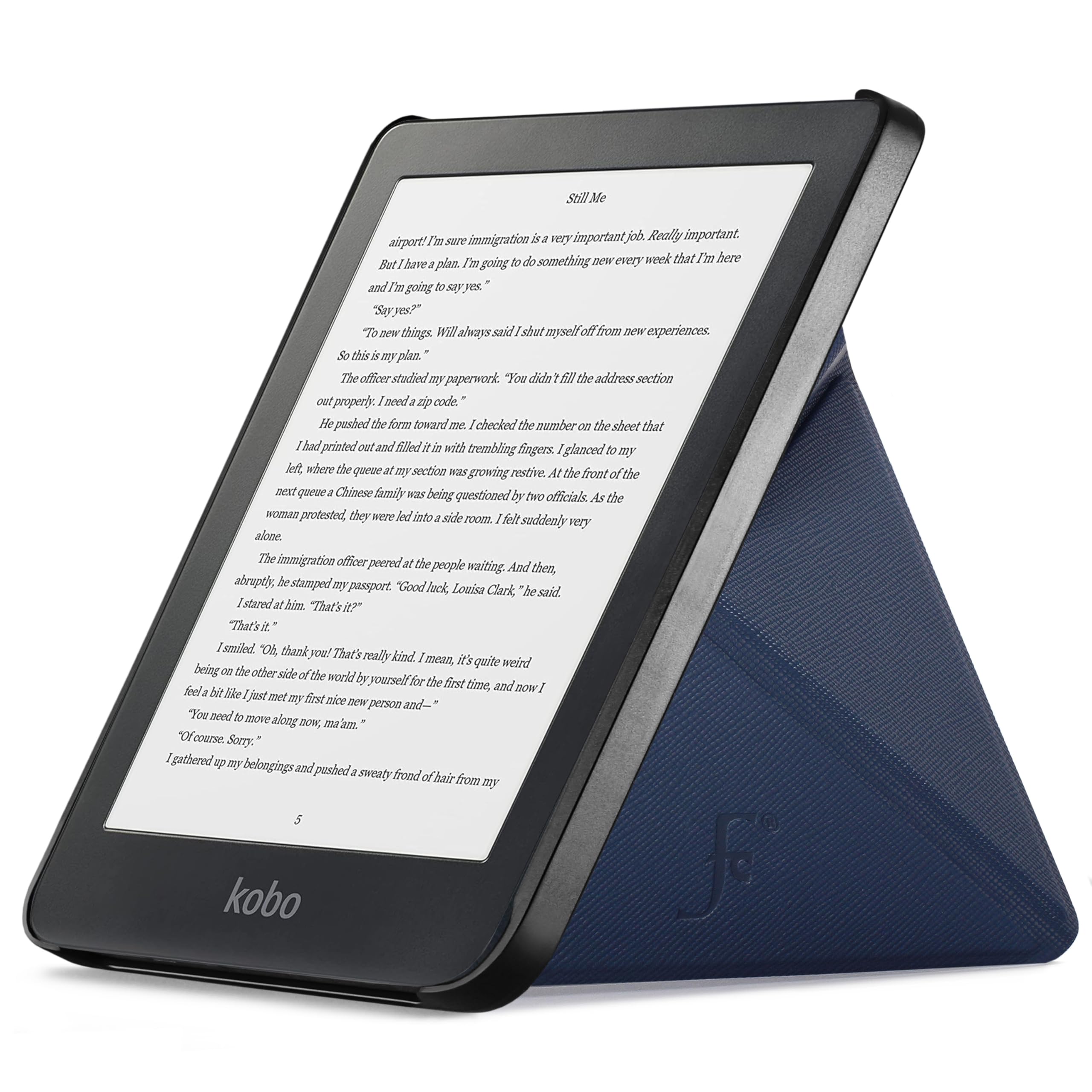 Forefront Cases Étui pour Kobo Clara HD (Modèle:2018) - Étui de Support Pliant (Style Pliable) - Mince et Léger, Fonction Automatique Veille/Réveil Intelligente Coque pour Kobo Clara HD - Bleu Foncé