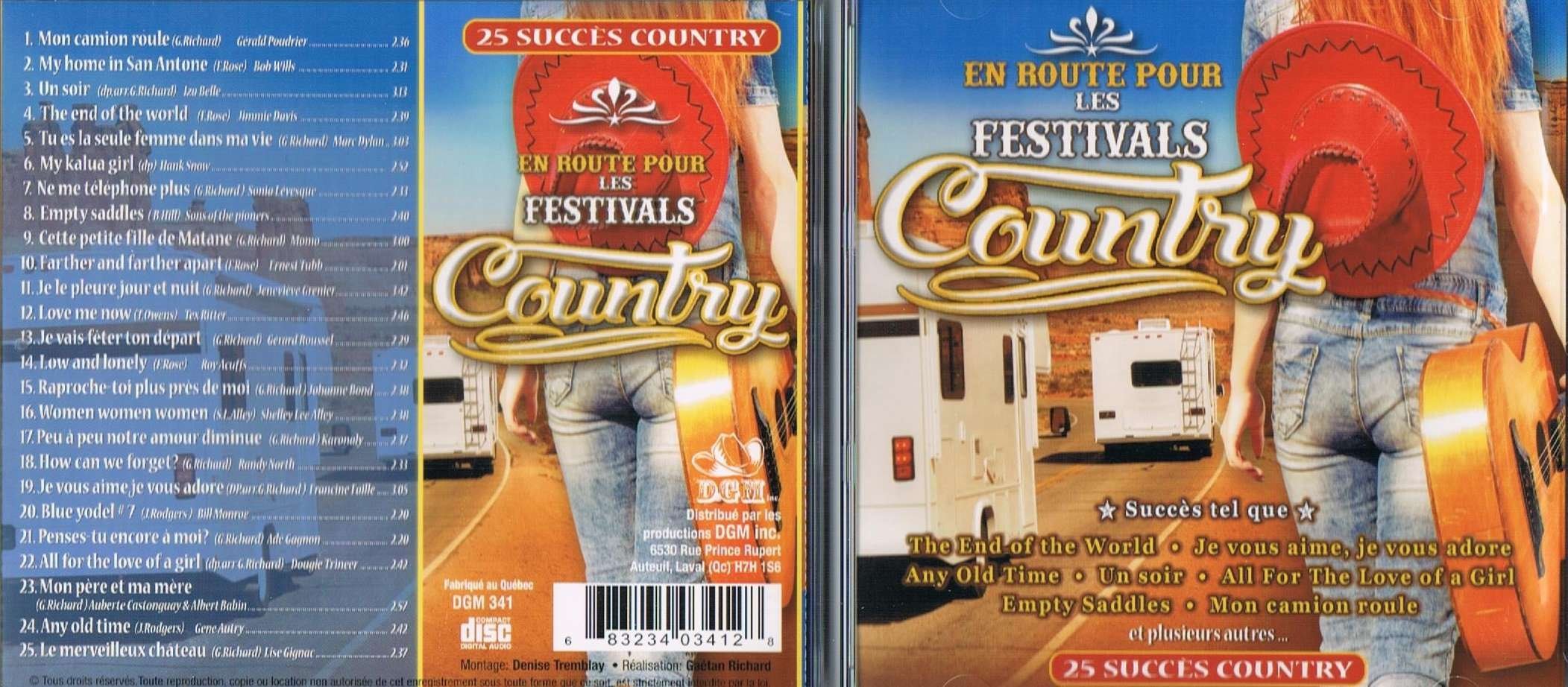 En Route Pour Les Festivals Country (25 Succès Country) [Audio CD] Gerald Poudrier, Bob Wills, Iza Belle, Jimmie Davis, Marc Dylan, Hank Snow, Sonia Levesque, Sons of the Pioneers, Momo, Ernest Tubb, Jenevieve Grenier, Tex Ritter, Gerard Roussel, Roy Acuff, Johanne Bond, Shelley Lee Alley, Karonaly, Randy North, Francine Faille, Bill Monroe, Ade Gagnon, Dougie Trineer, Auberte Castonguay & Albert Babin, Gene Autry, Lise Gignac,