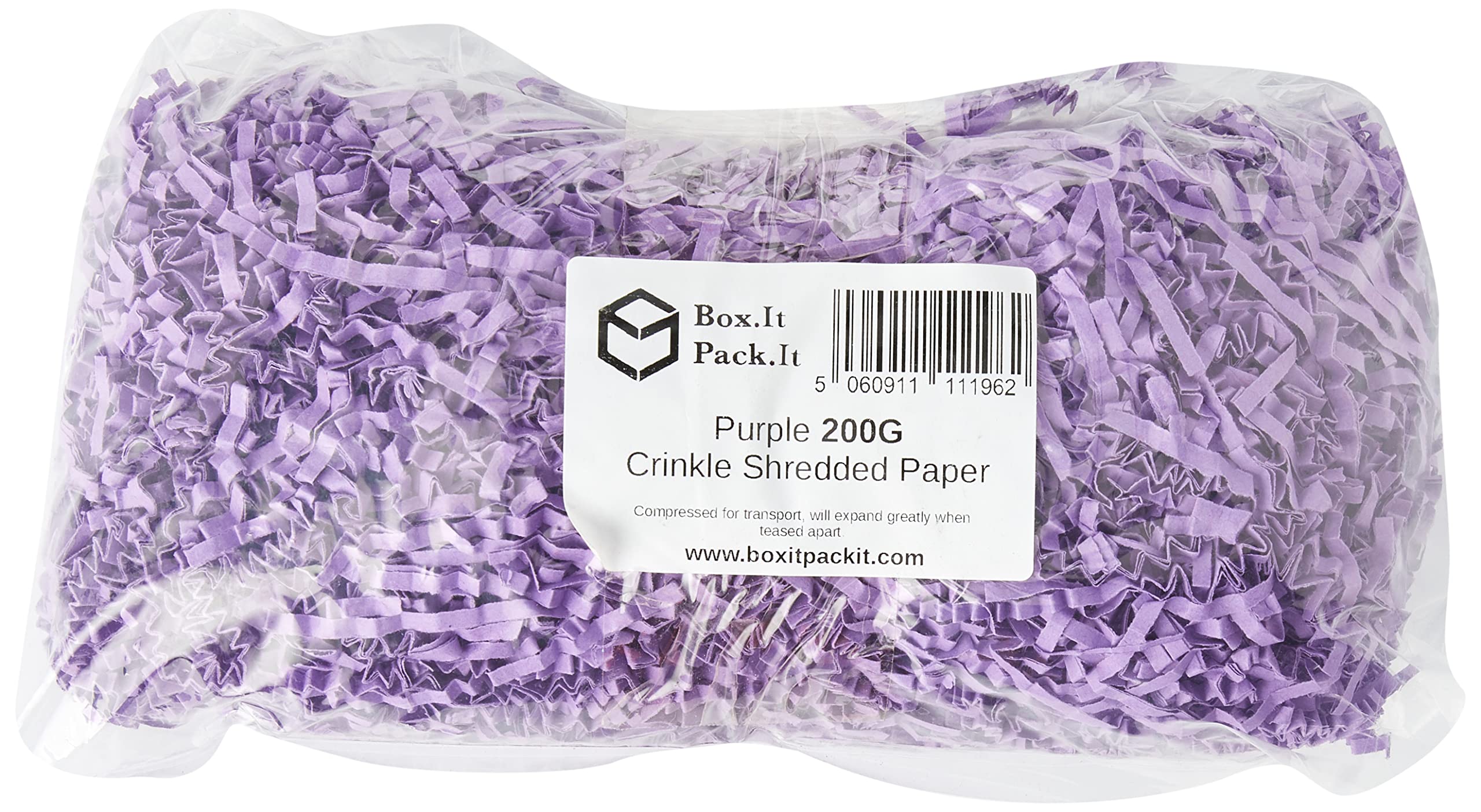 Box.it.pack.it Shredded Crinkle ZigZag Kraft Paper, Purple, 200g โ image 1