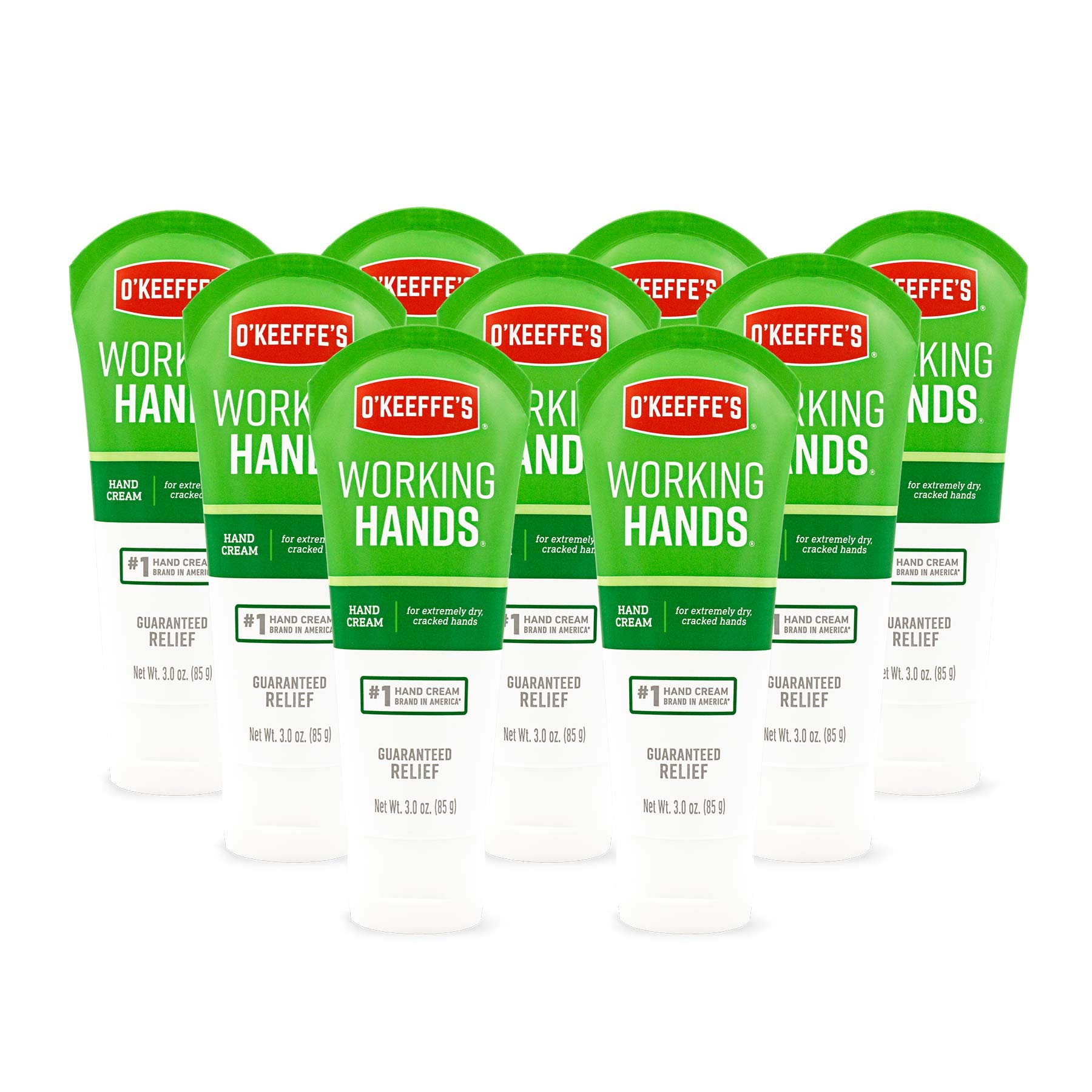O'Keeffe's K0290004-9 Working Hands Hand Cream Tube (9 Pack), 3 oz