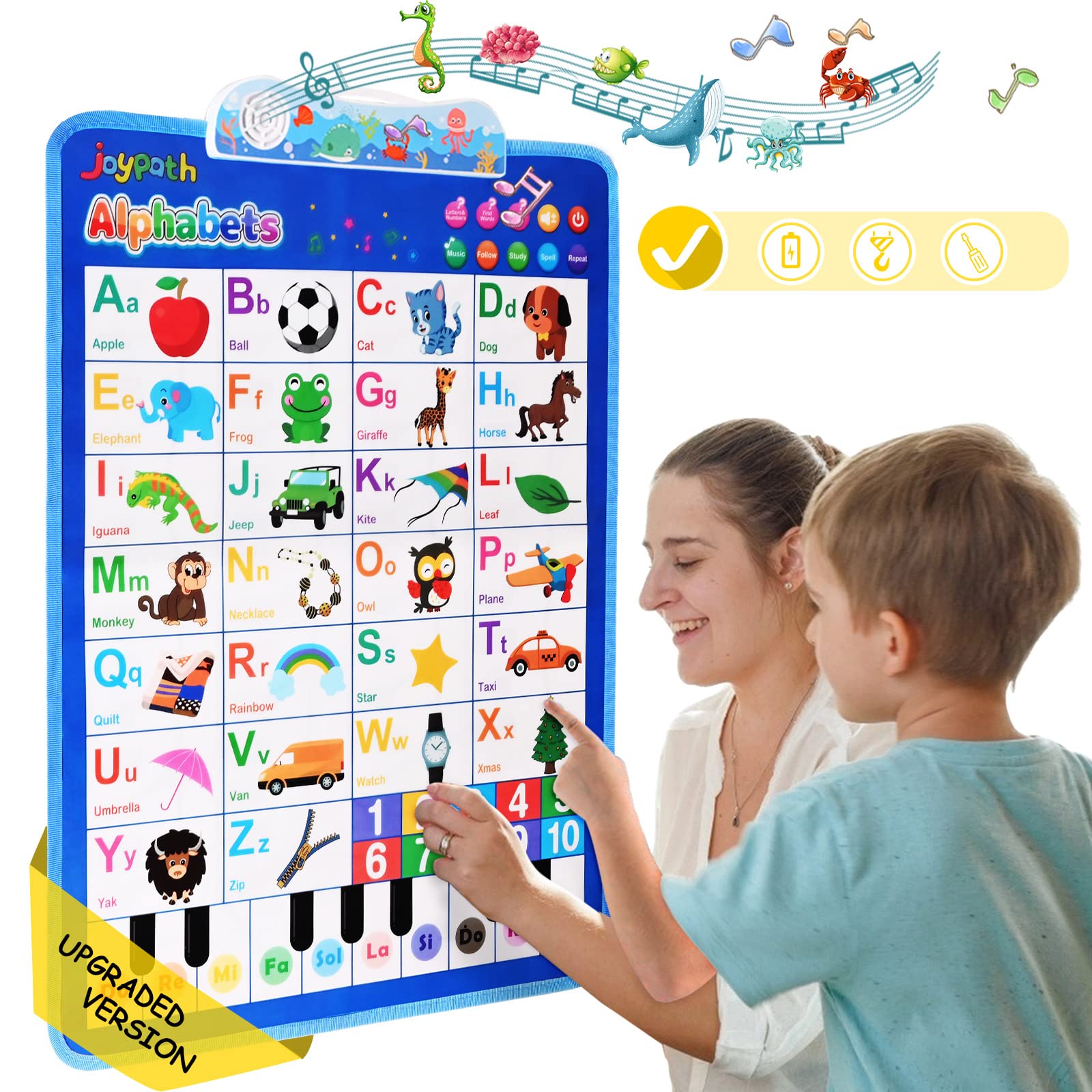 Buy joypath Electronic Interactive Alphabet Wall Chart, Talking ABC