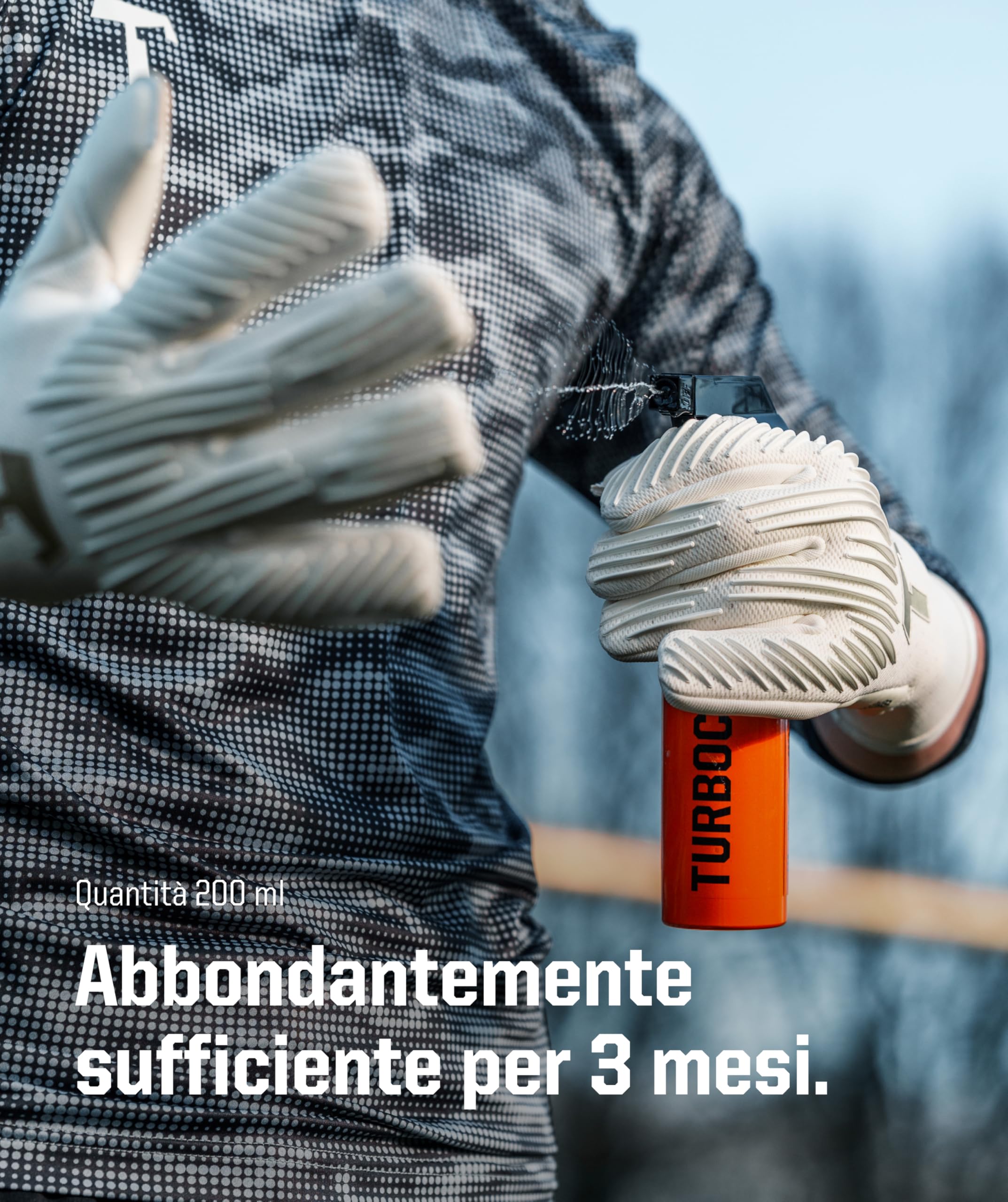 T1TAN TURBOCLEAN & TURBOFRESH detergente per guanti da portiere 200 ml, pulizia lattice per grip massimo e rimozione odori contro batteri, performance e freschezza a lunga durata