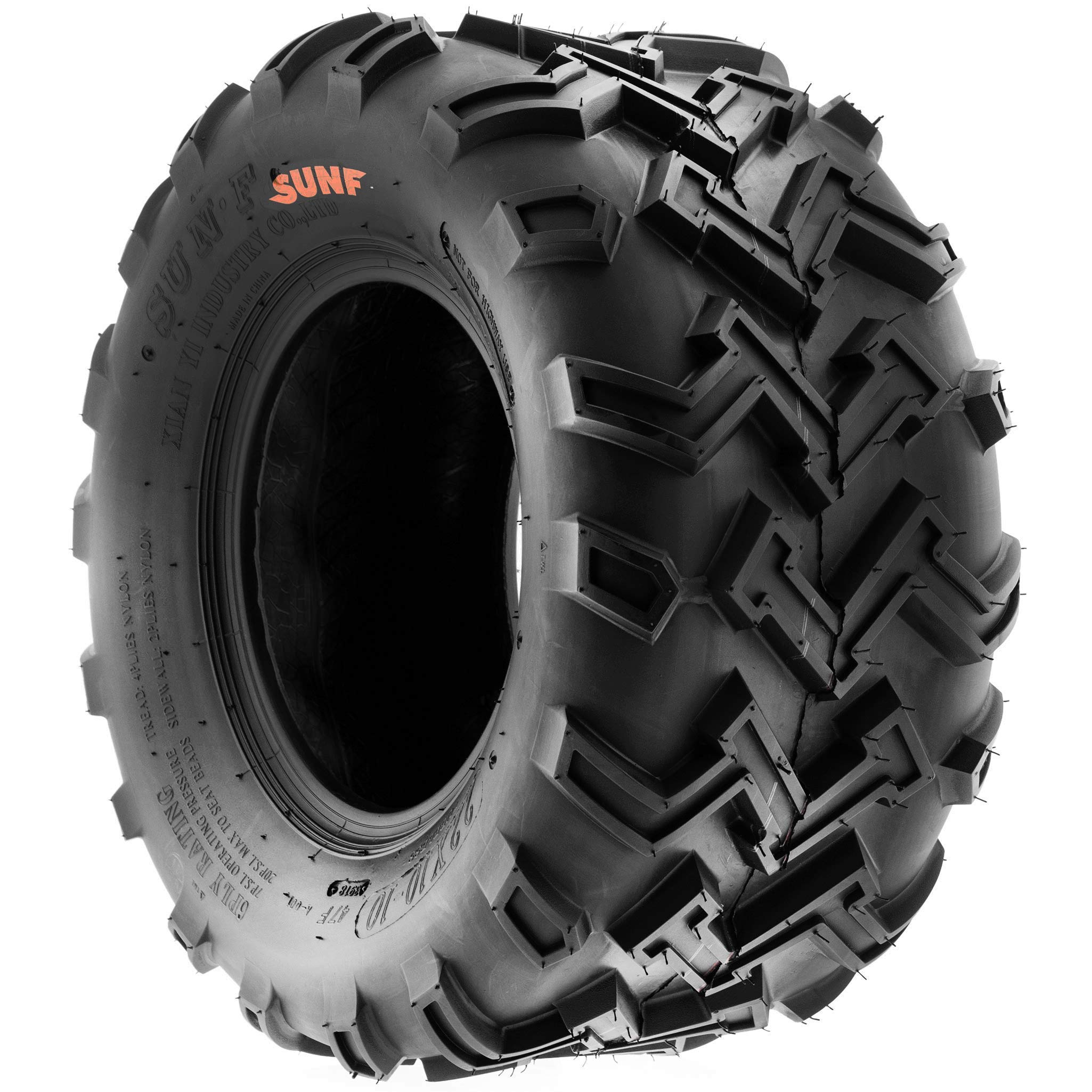 SunF A001 22x10-10 22x10x10 Quad ATV UTV pneumatici fuoristrada 6PR TL 47F E4 Mark, set di 2 pezzi