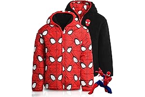 Reversible Spiderman Rain Coat with Fleece Lining