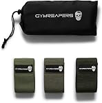Gymreapers Hip Bands for Booty Workouts | Non Slip Fabric Band Set with 3 Levels - Resistance Bands for Legs & Hip - for Men & Women