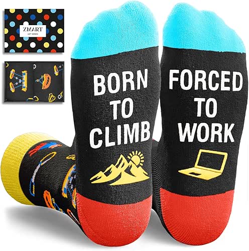 Zmart Funny Socks for Men Women - Outdoorsman Gifts for