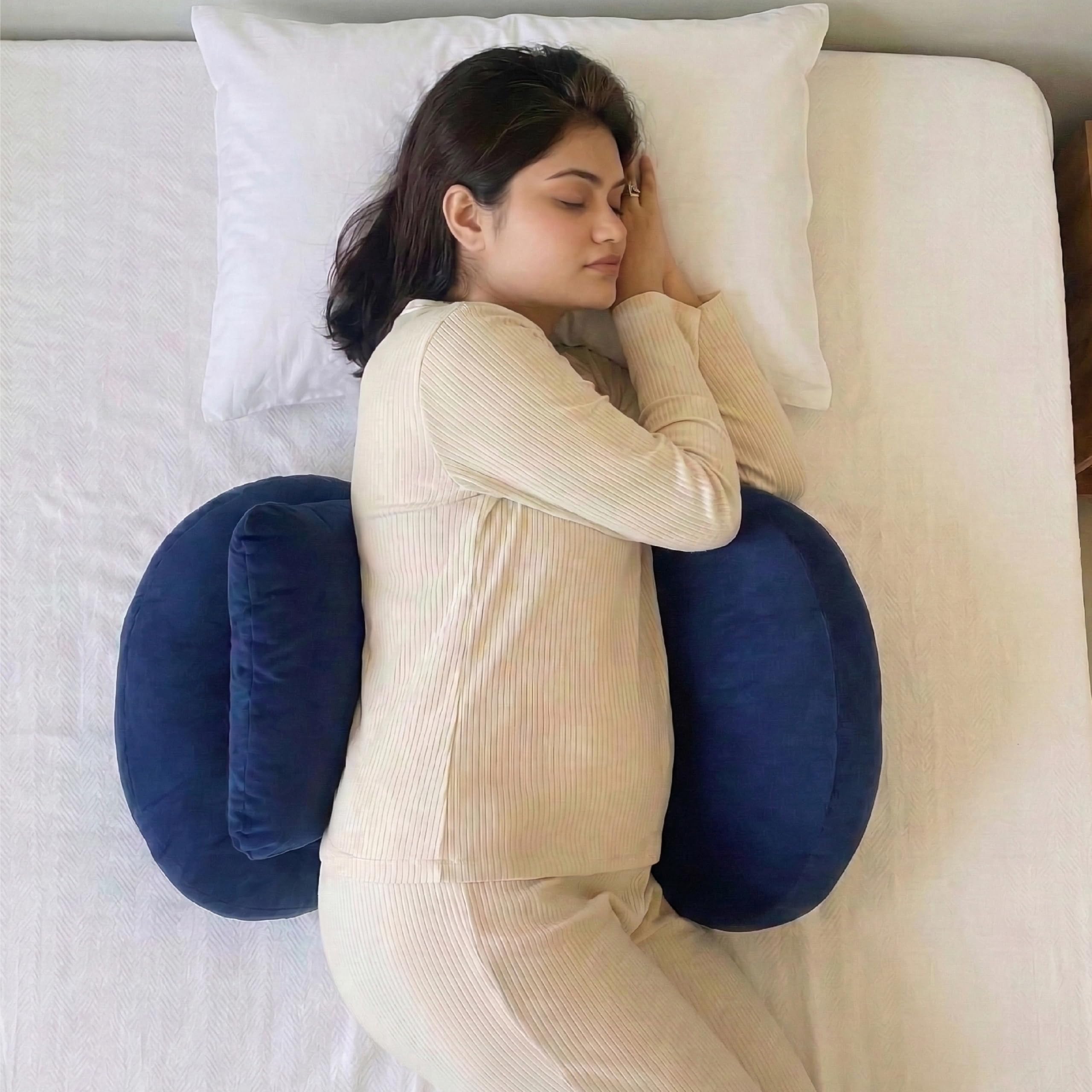 MY ARMOR Pregnancy Pillow | Dual Pregnancy Wedge Pillows for Back & Belly Support | Adjustable Butterfly Design | Travel-Friendly Pregnancy Pillow
