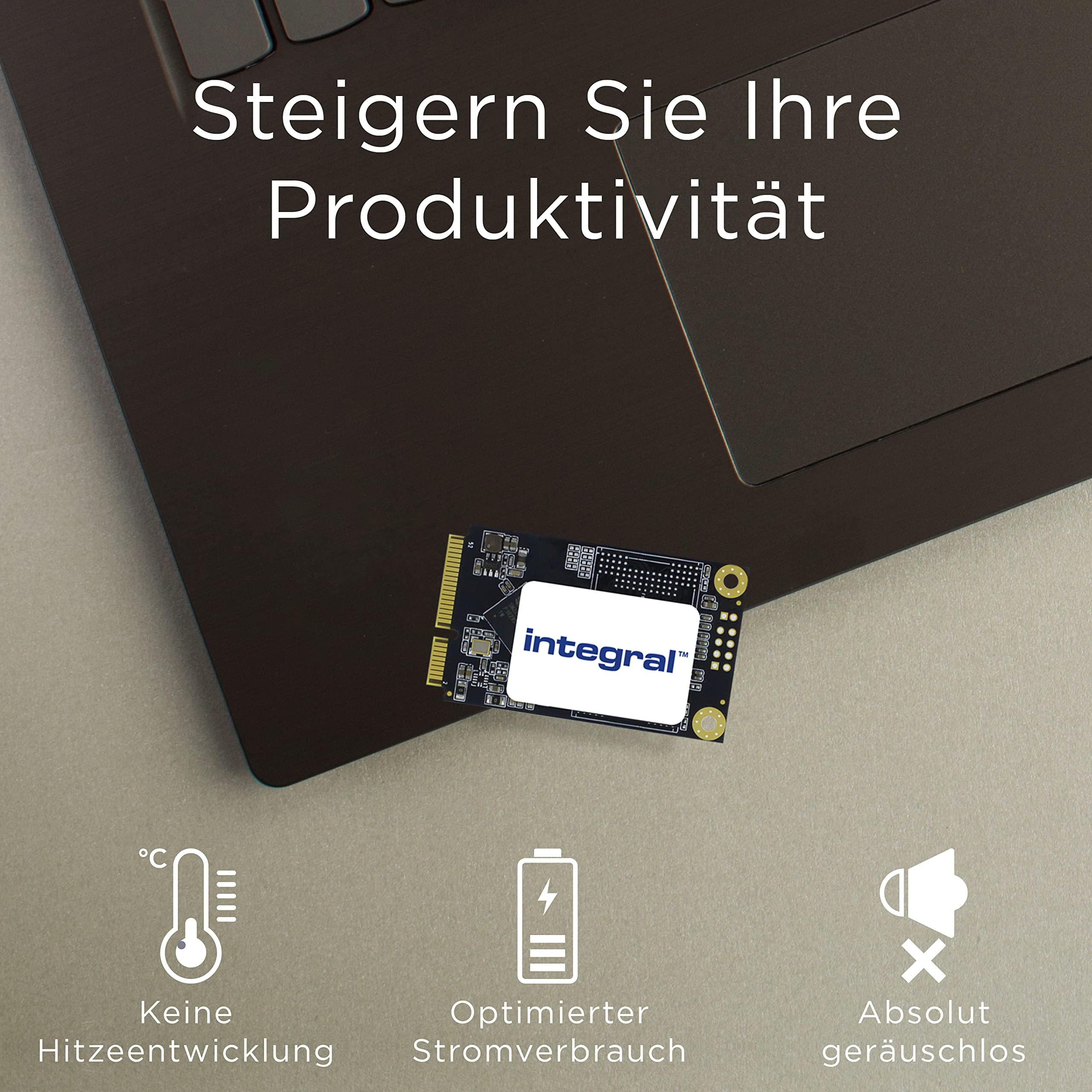 SSD interne Integral 256 Go M.2 SATA III 2242, jusqu'à 500 Mp-s en lecture 400 Mo-s en écriture