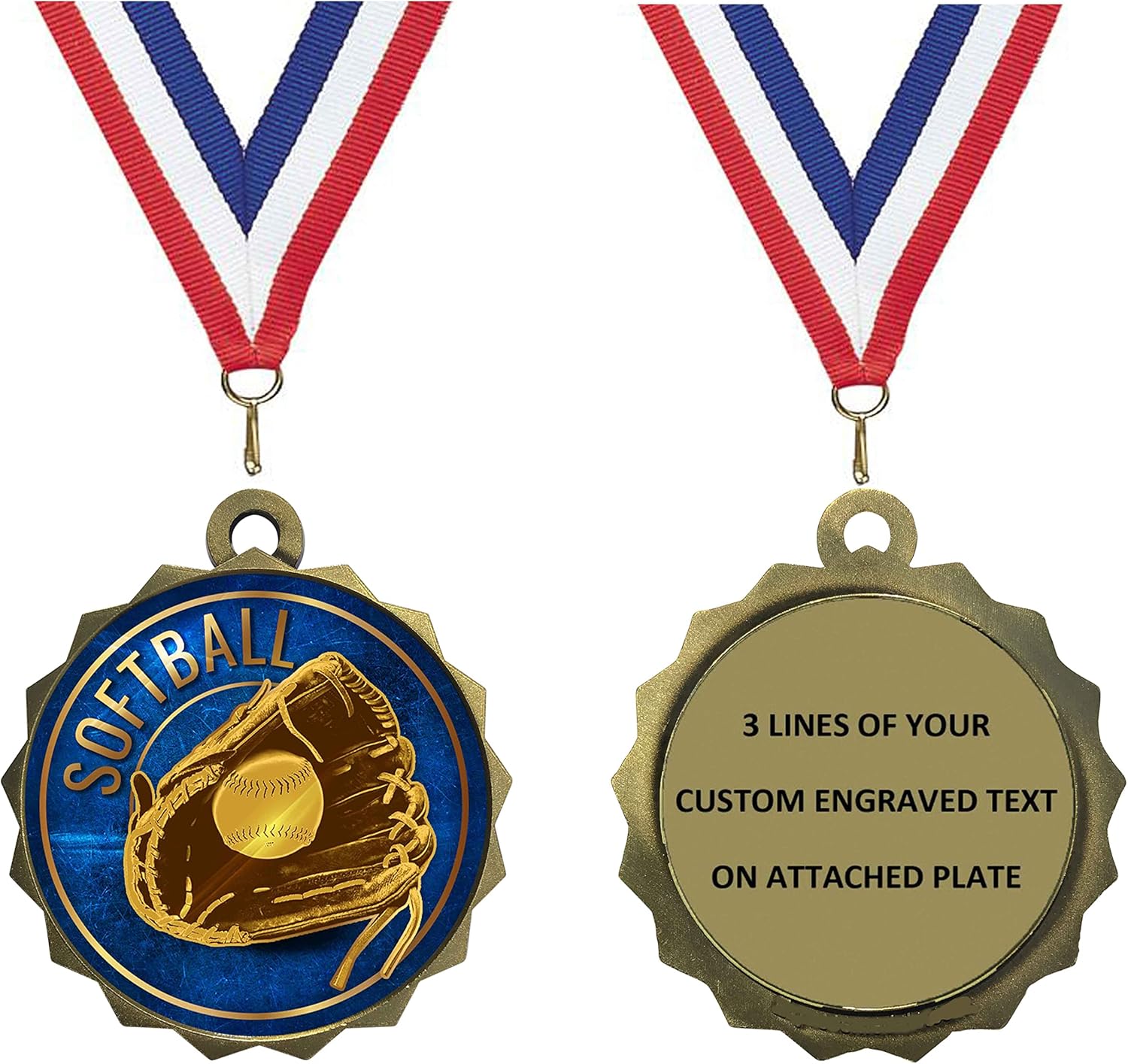 Express Medals Custom Softball Gold Medal Trophy Award