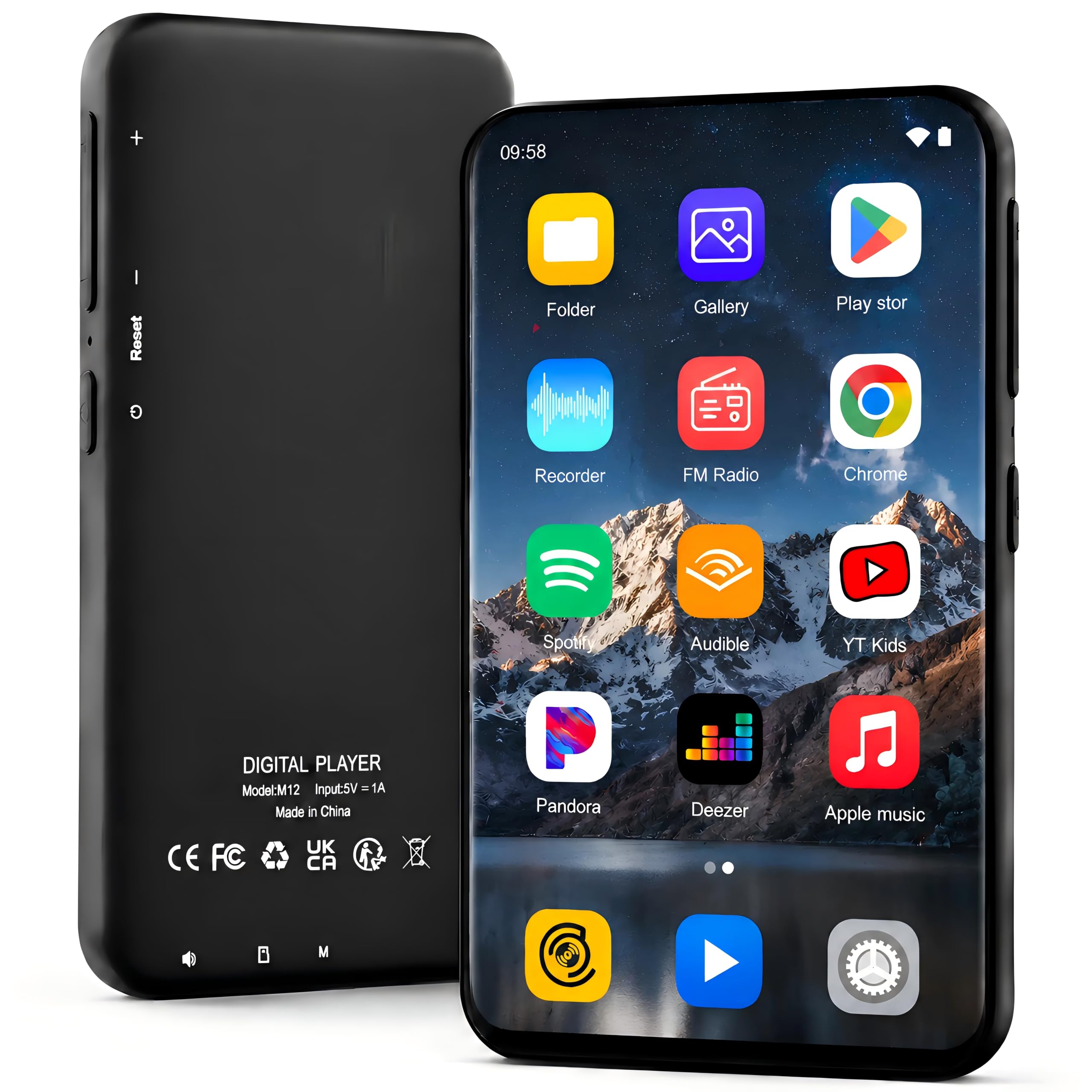160GB MP3 Player with Bluetooth and WiFi, Spotify Music Player, Hi-Res Lossless Audio MP4 Player, 4.02 Inch HD Touchscreen, Supports Spotify, Amazon Music, Audible-image-8