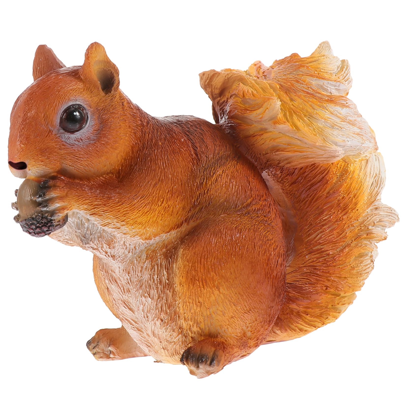 Muiltvoe Realistic Simulated Squirrel Statue Garden Animal Figurine Squirrel For Outdoor Decor