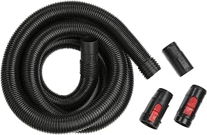 Craftsman CMXZVBE38758 2-1/2 in. x 13 ft. POS-I-Lock Wet Dry Vac Hose Attachment Kit, Industrial-Grade Shop Vacuum Replacement Hose, Fits Most Wet/Dry Vacuums with a 2-1/2 in. Diameter | Industrial-Grade Shop Vacuum Hose Attachment Kit, Fits Most CRA
