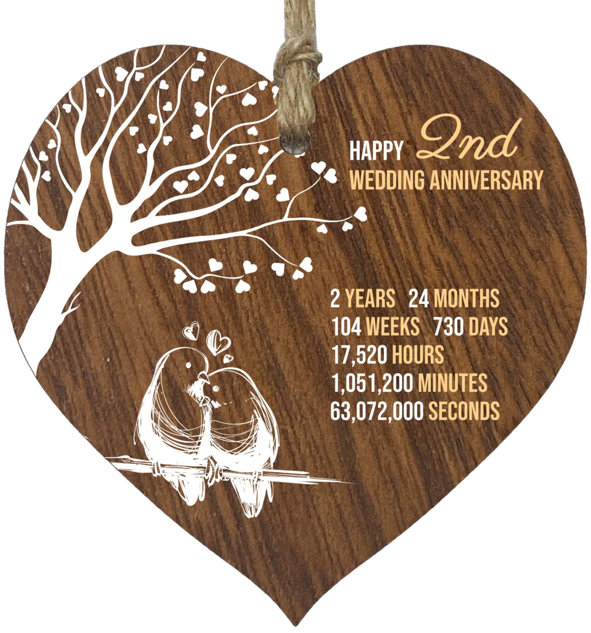 5th Wedding Anniversary Wooden Heart Plaque, Dark Wood Sign Keepsake, Celebrate Wooden Anniversary Wife Husband Boyfriend Girlfriend, Plaque with Quotes Gifts from the Kids — view 71