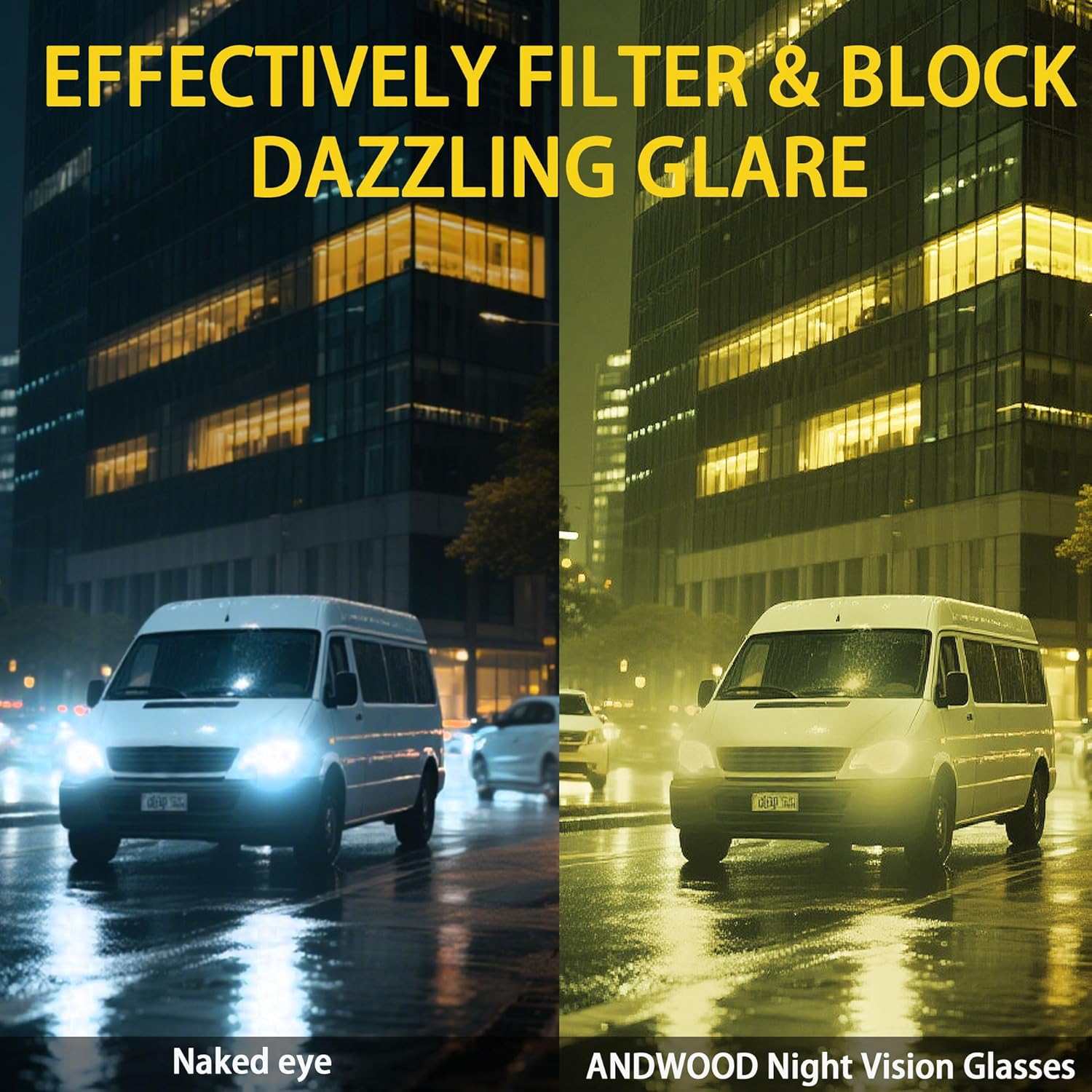 ANDWOOD Retro Polarized Aviator Sunglasses for Women Men Classic 70s Vintage Trendy Square Aviators - Image 3